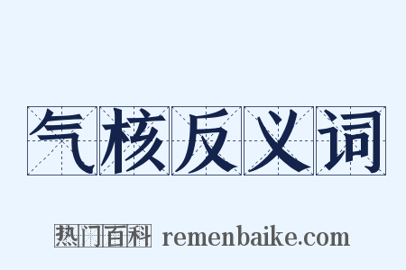 气核反义词是什么意思的图片